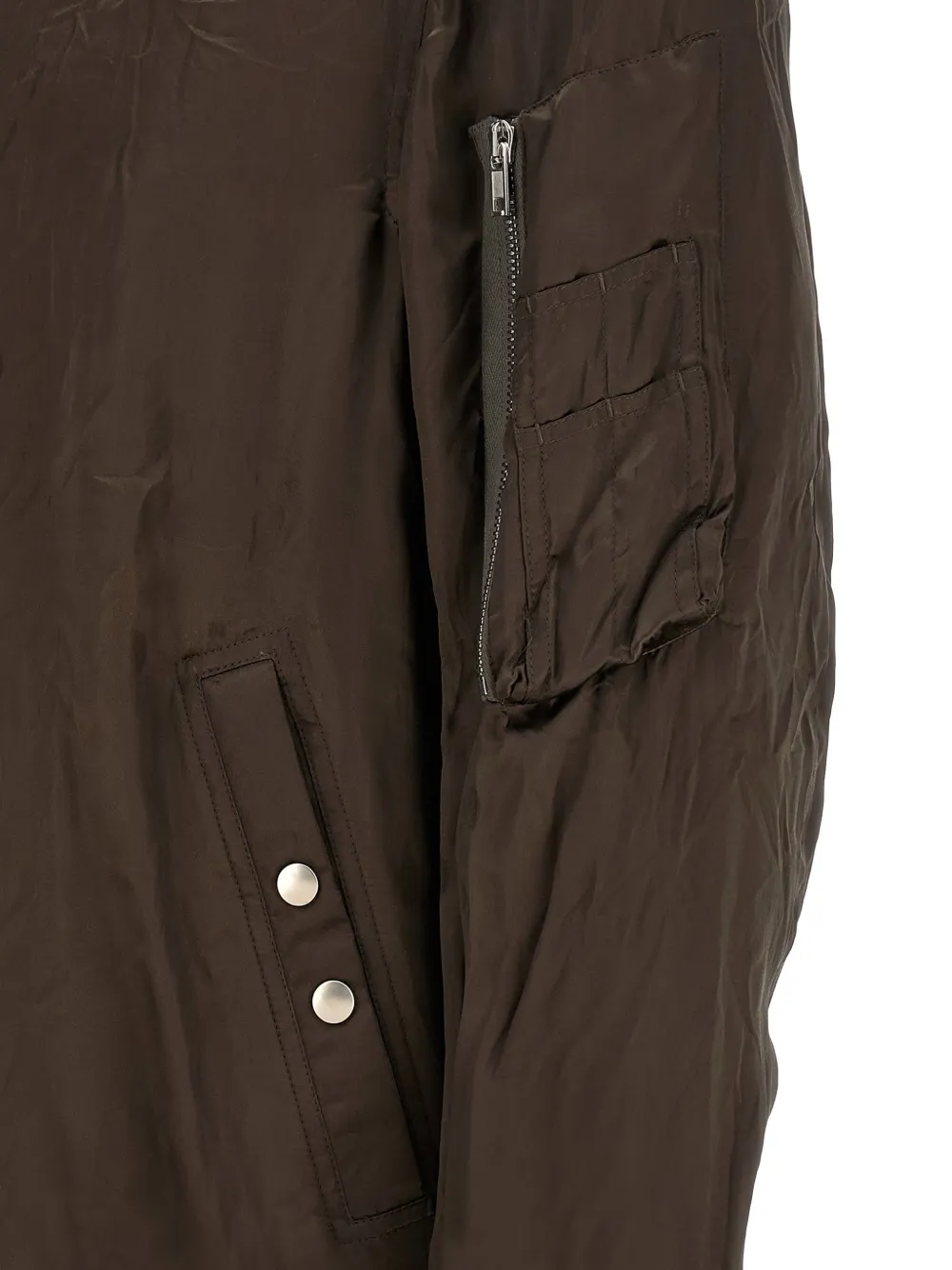 Rick Owens Classic Flight bomberjack met rits Bruin
