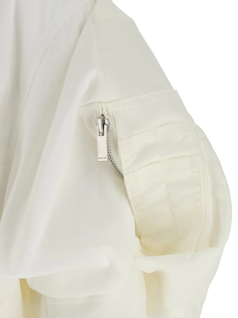 sacai Blouse met pofmouwen Beige