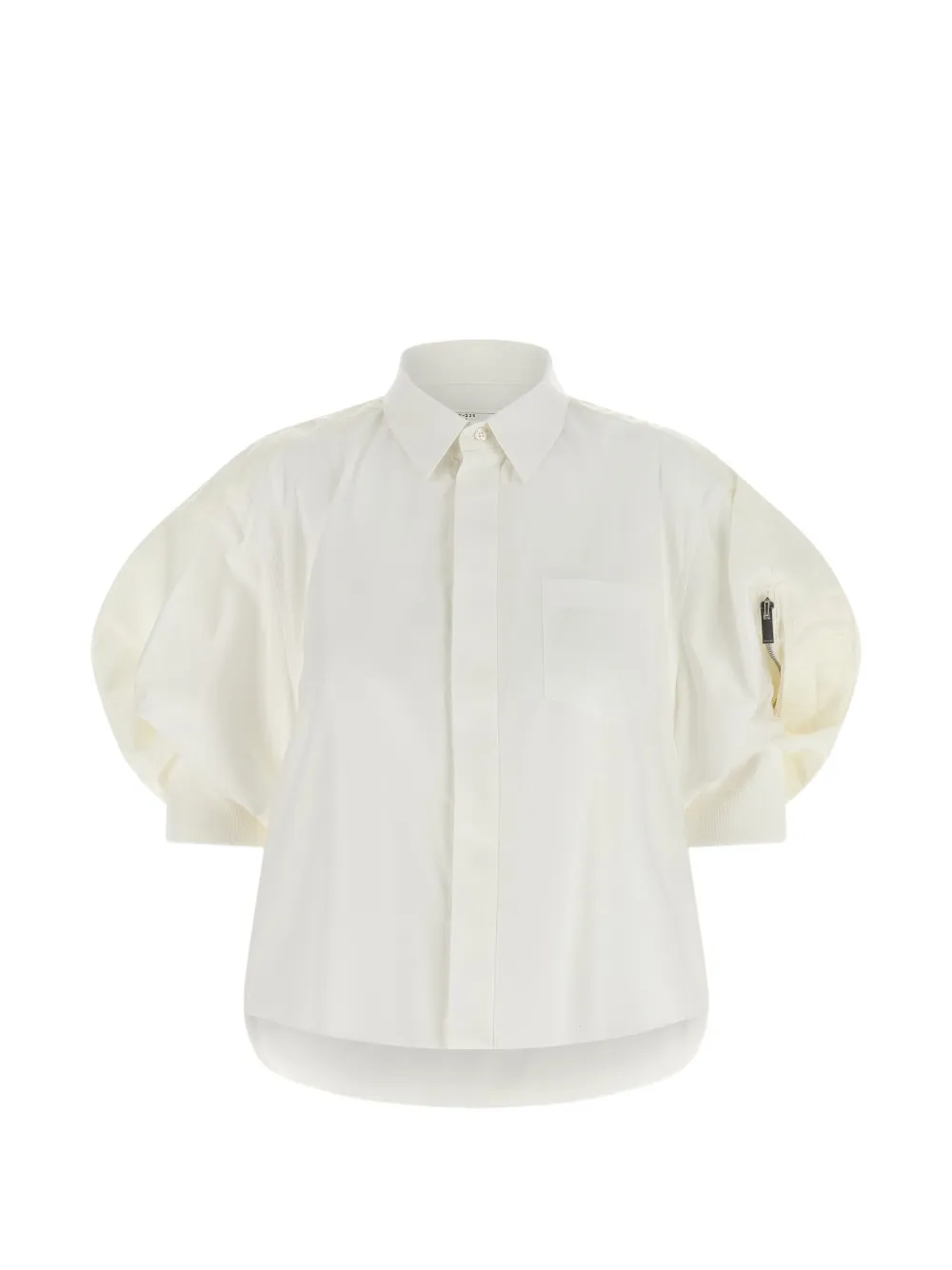 sacai puff sleeve shirt - Toni neutri