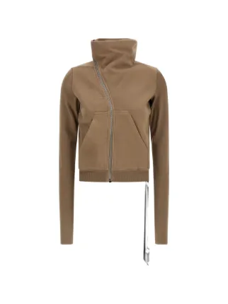 Rick Owens DRKSHDW Turtleneck asymmetrical-zip Sweatshirt