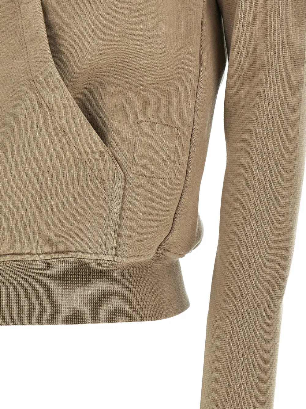 Rick Owens DRKSHDW Coltrui met asymmetrische rits Beige