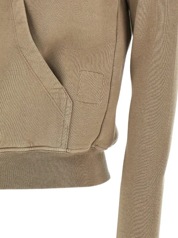 Rick Owens DRKSHDW Turtleneck asymmetrical-zip Sweatshirt