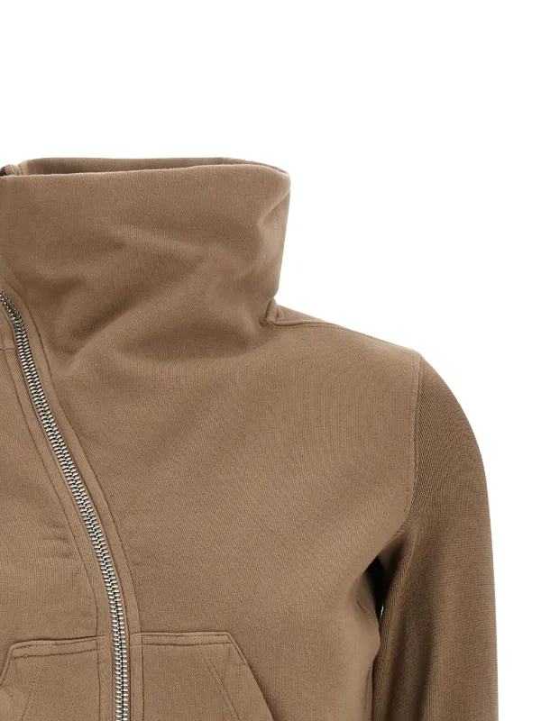 Rick Owens DRKSHDW Turtleneck asymmetrical-zip Sweatshirt