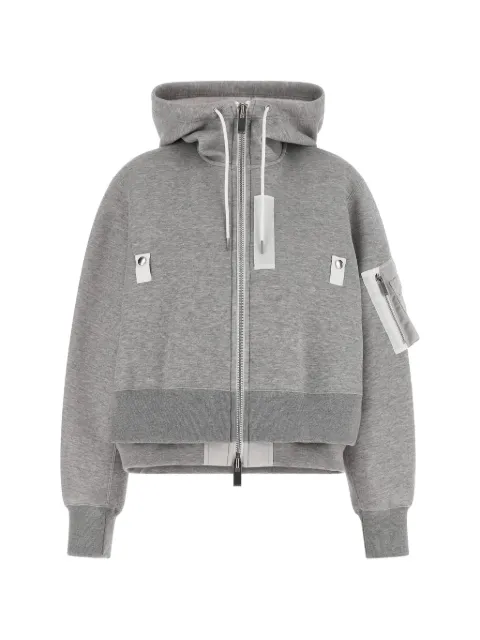 sacai Sponge zip-up hoodie