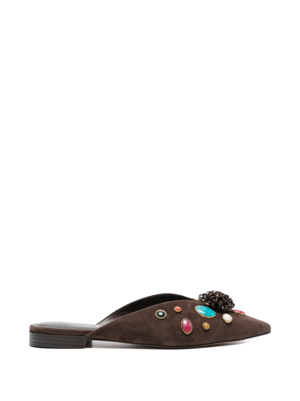 TWINSET Verfraaide muiltjes Bruin