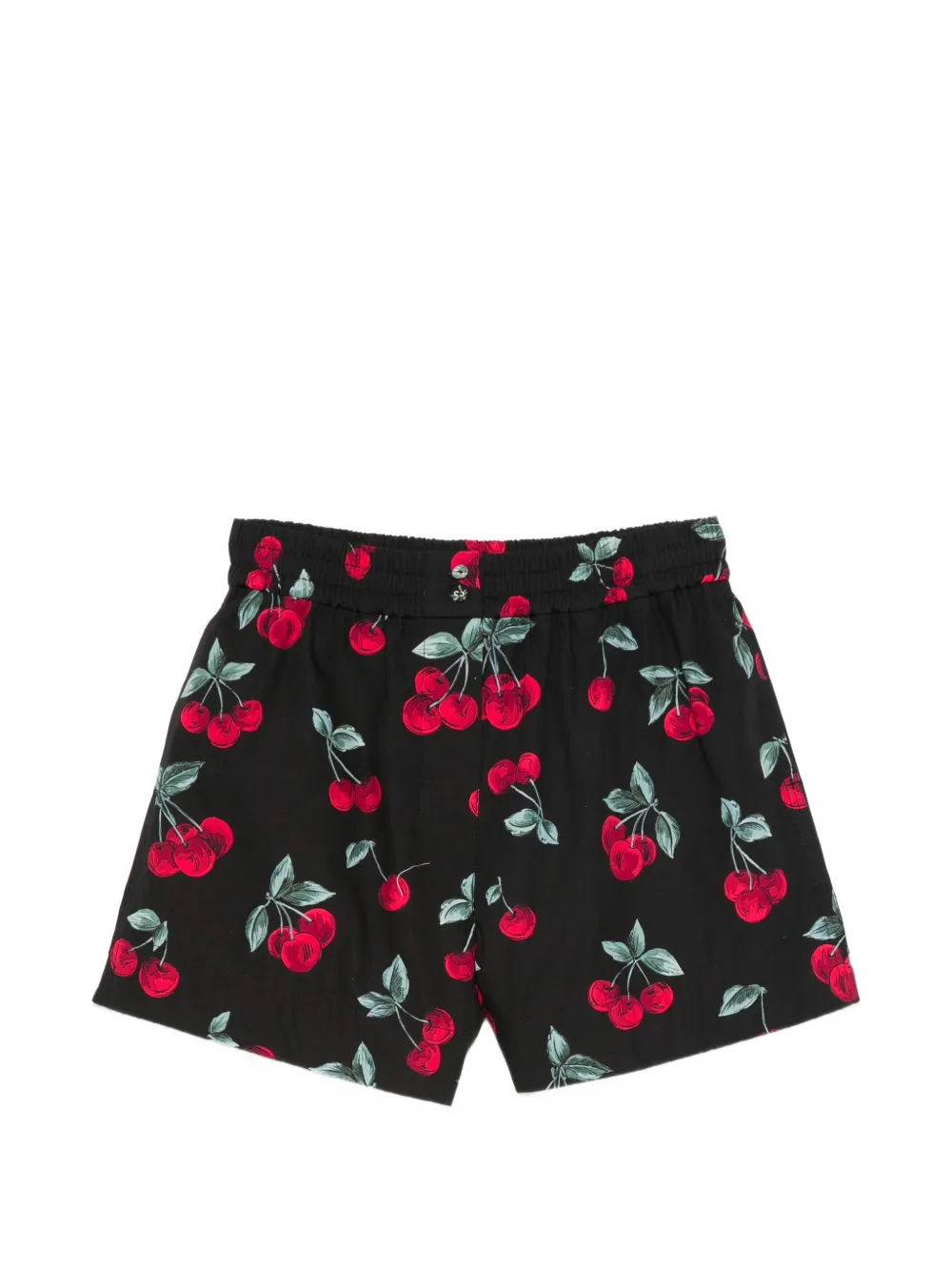TWINSET cherry-print shorts - Nero