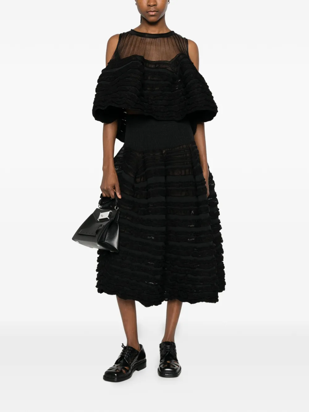  Cfcl Ruffled Midi Skirt - Black 