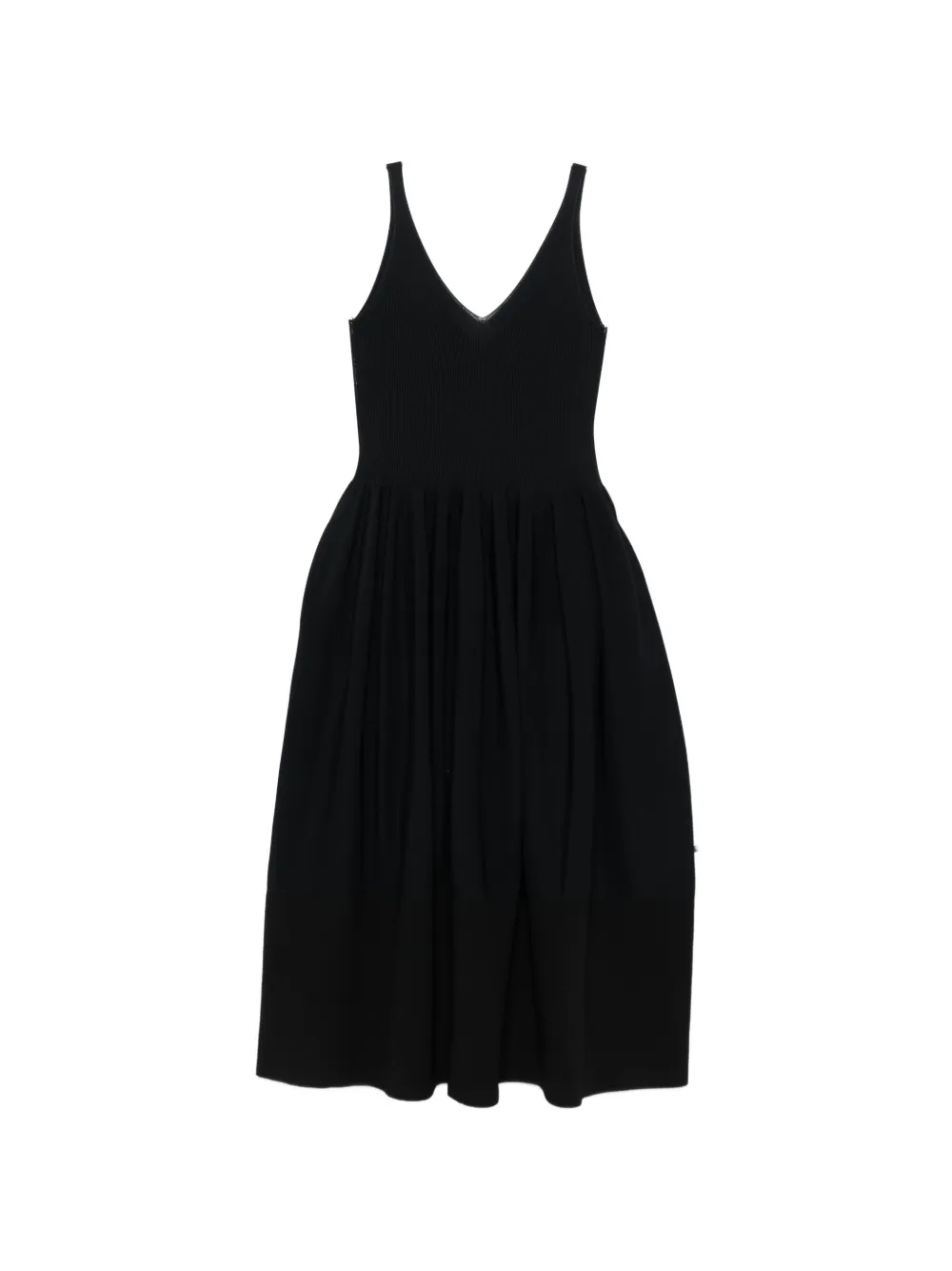 Cfcl Rivulet V-neck Midi Dress In Black