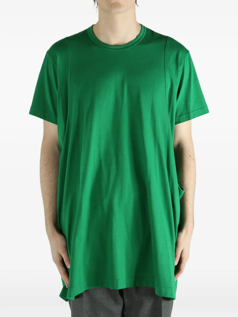  Comme Des Garçons Homme Plus Cut-out T-shirt - Green 
