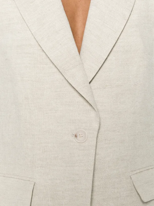 TWINSET flap-pocket single-breasted Gilet | Neutrals | FARFETCH