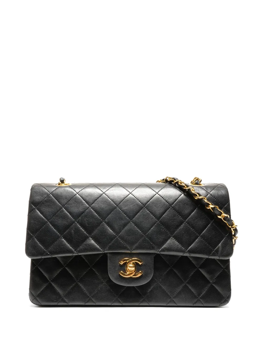 CHANEL Pre-Owned 1989-1991 Series 1 Classic Double Flap Chain shoulder bag - Nero