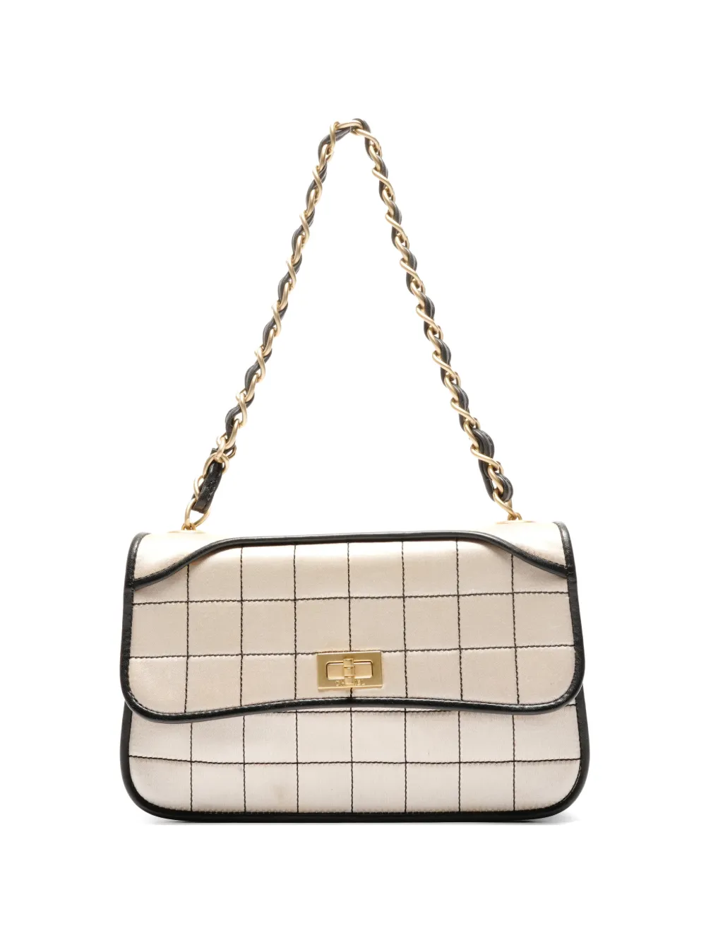 CHANEL Pre-Owned 2000-2002 Coco Bar Satin - Toni neutri