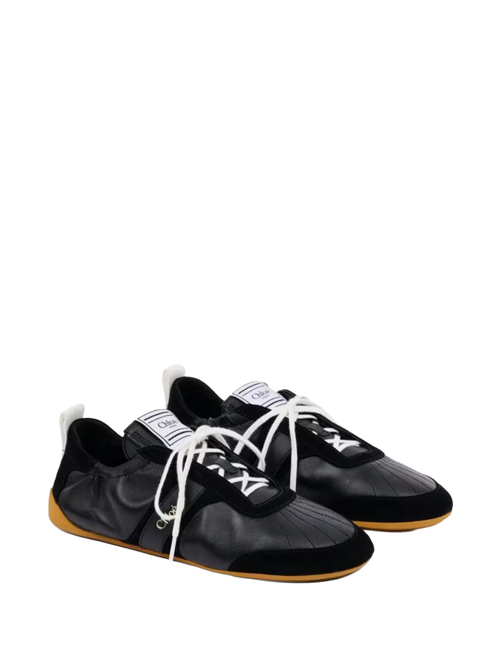 Chloé lace-up low-top sneakers Zwart
