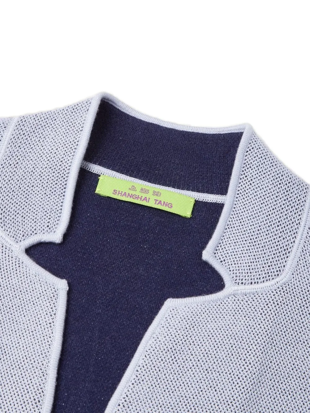 Shanghai Tang Blazer met opgestikte zak Blauw