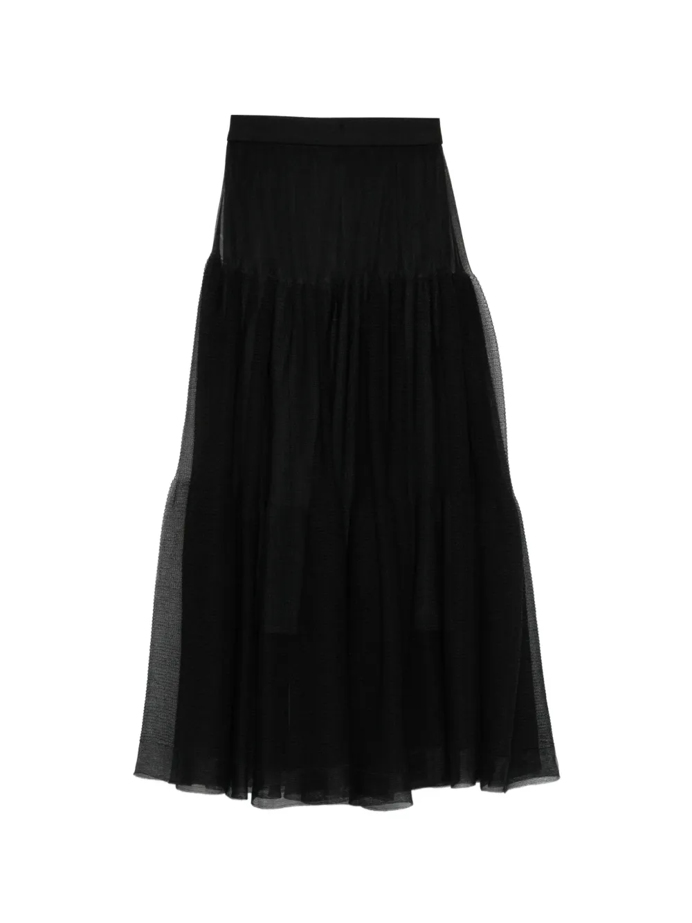 CFCL tiered midi skirt - Nero