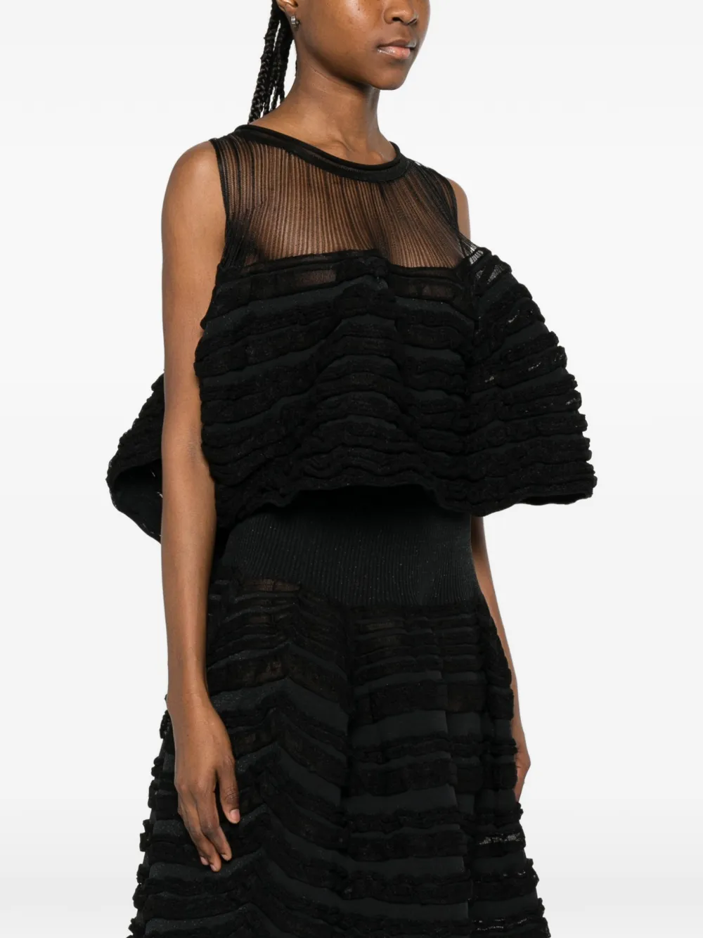  Cfcl Ruffled Top - Black 