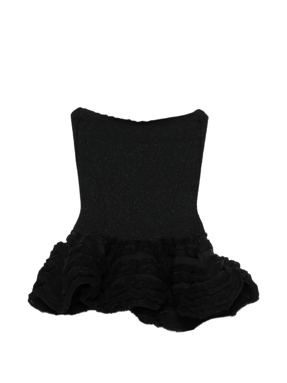 CFCL ruffled top - Black