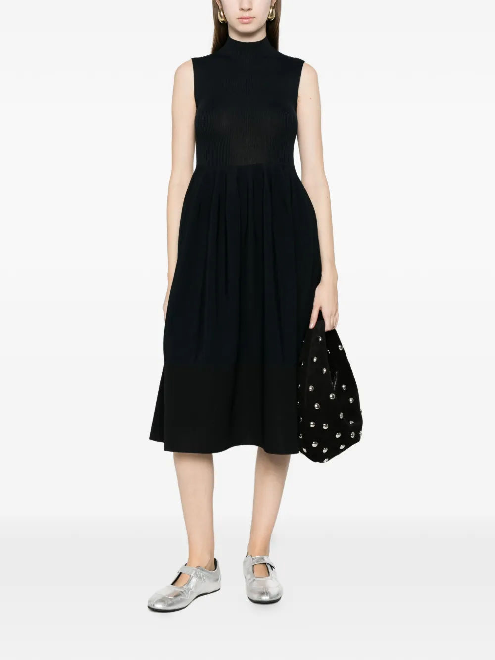  Cfcl Rivulet Ribbed Midi Dress - Black 