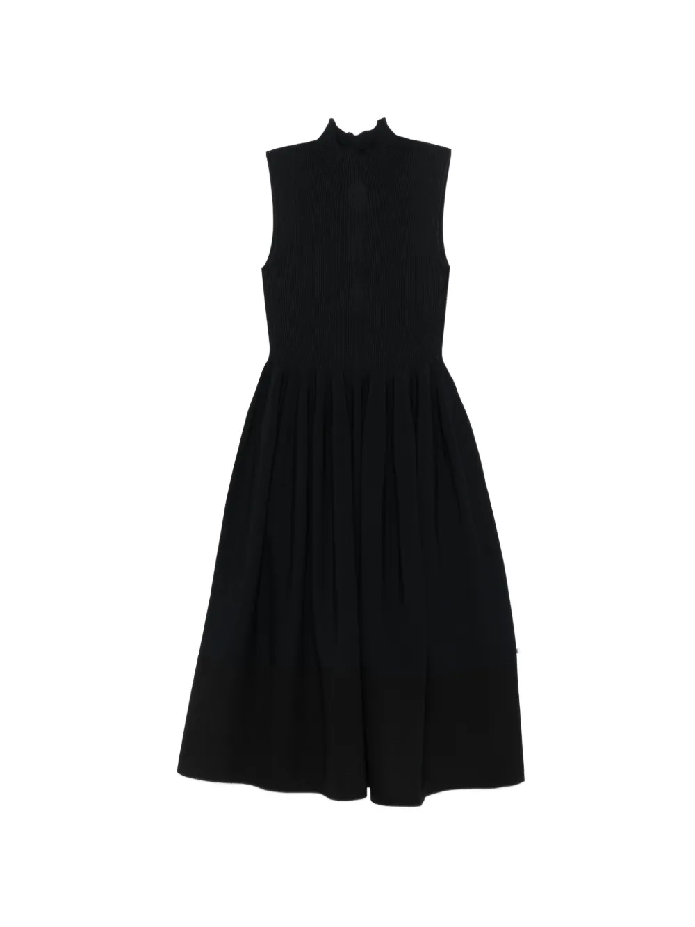 Cfcl Rivulet Ribbed Midi Dress In Black