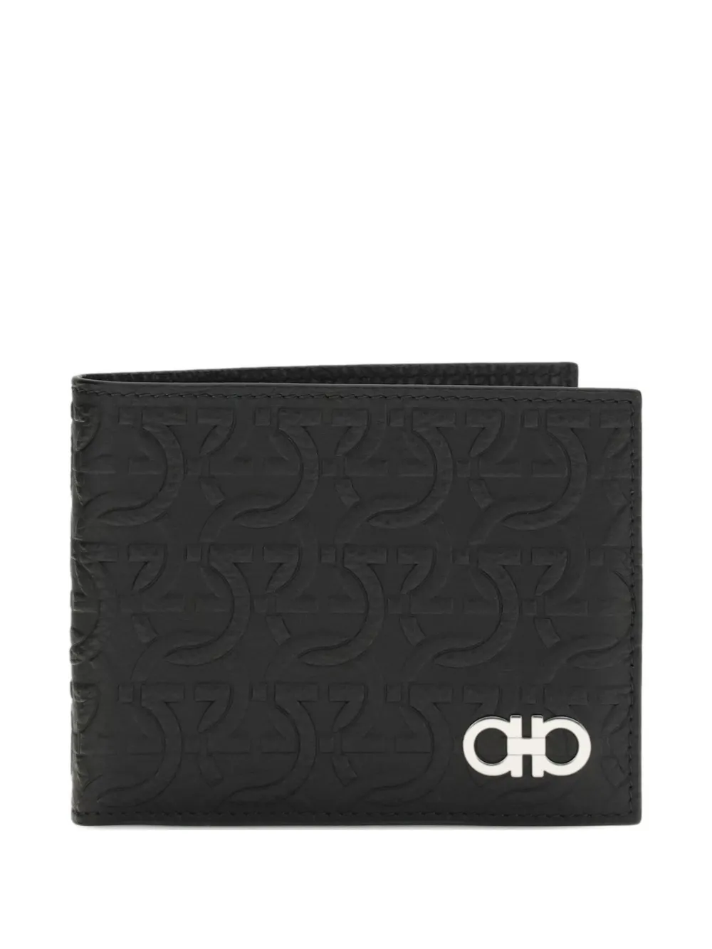Ferragamo logo-pattern wallet - Nero