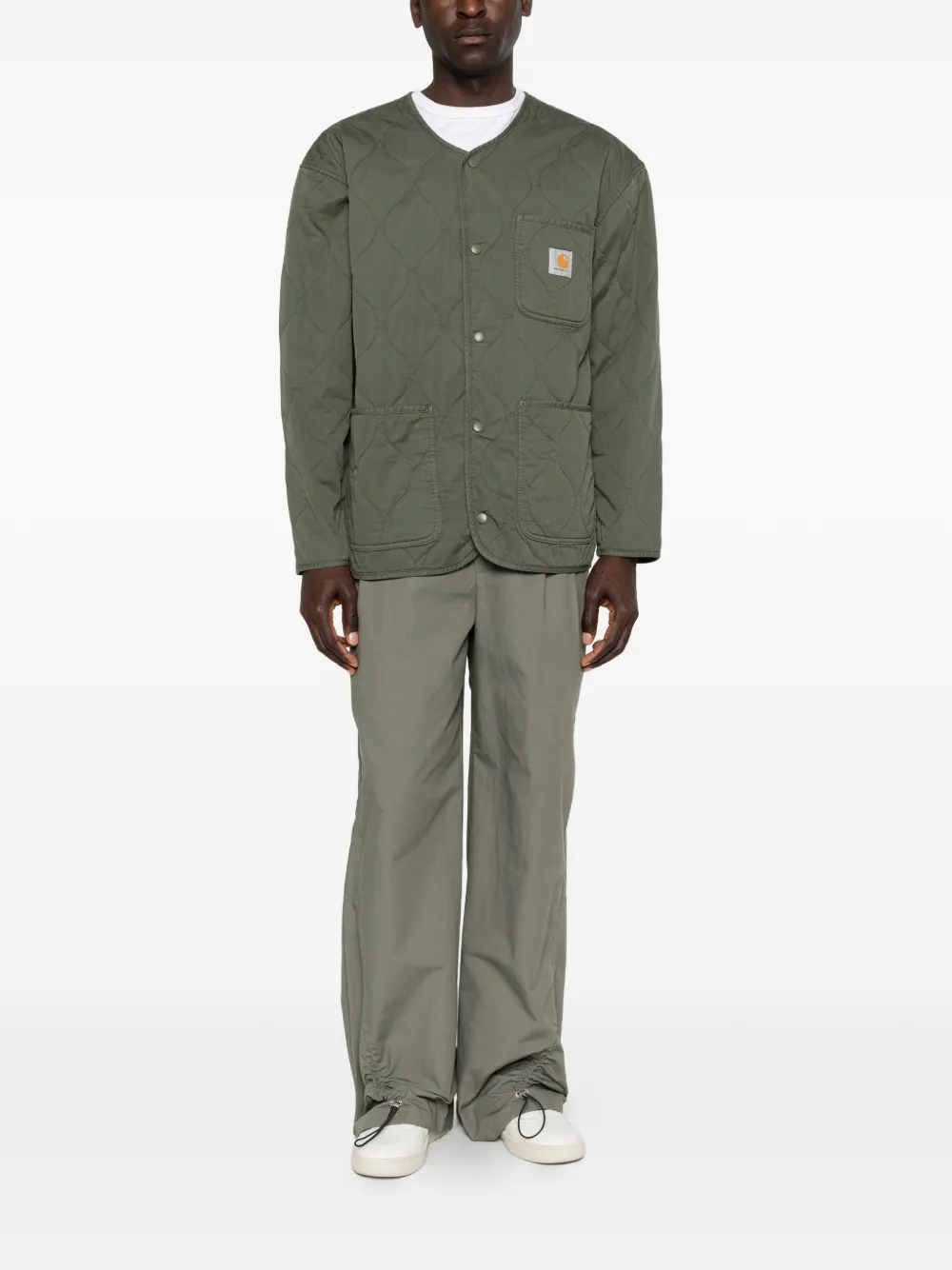 Carhartt WIP Skyton Liner gewatteerd jack met zak Groen