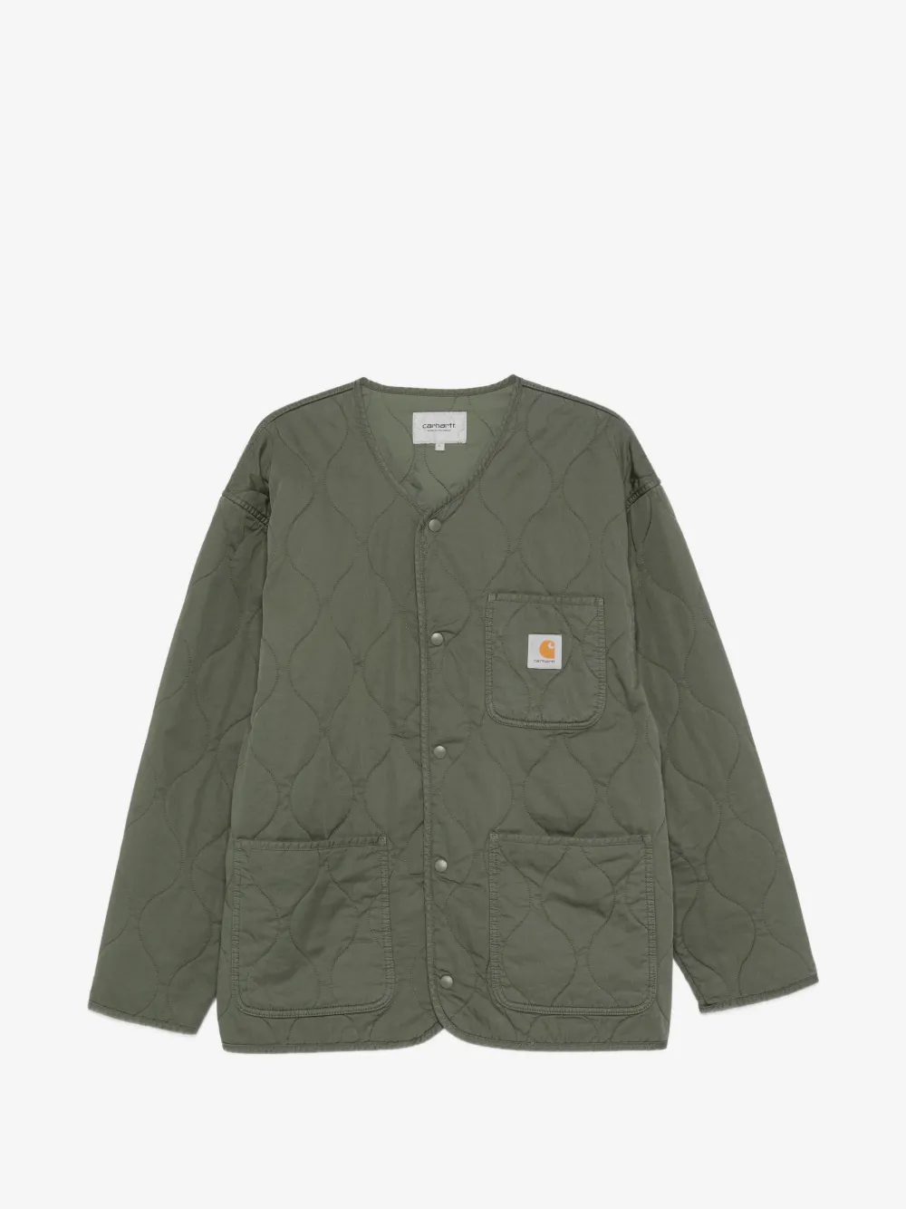 Carhartt WIP Skyton Liner quilted pocket jacket | Green | Image 1