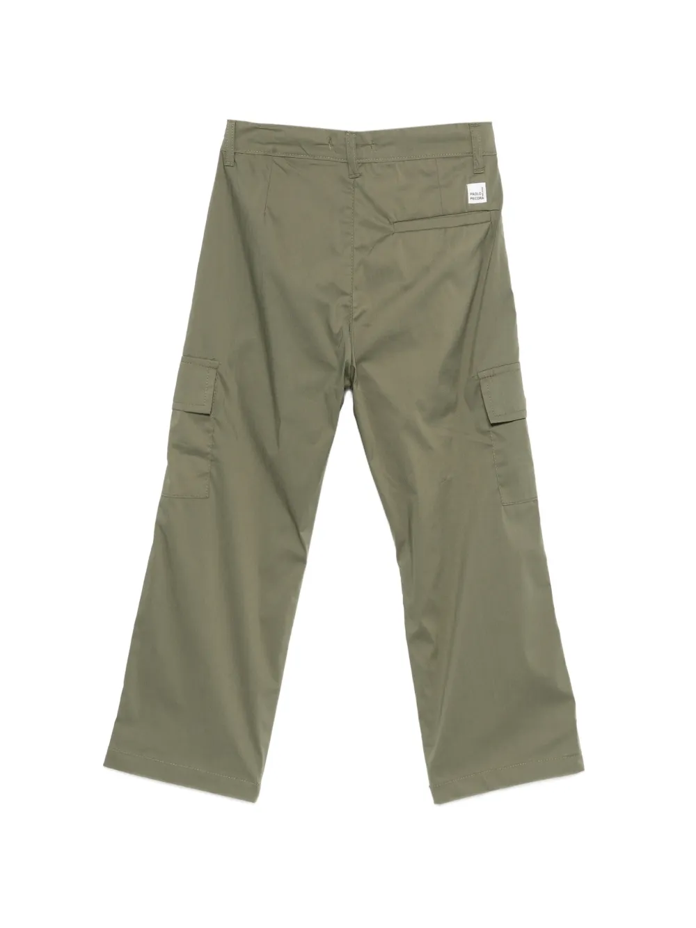  Paolo Pecora Kids Cargo-pocket Trousers - Green 