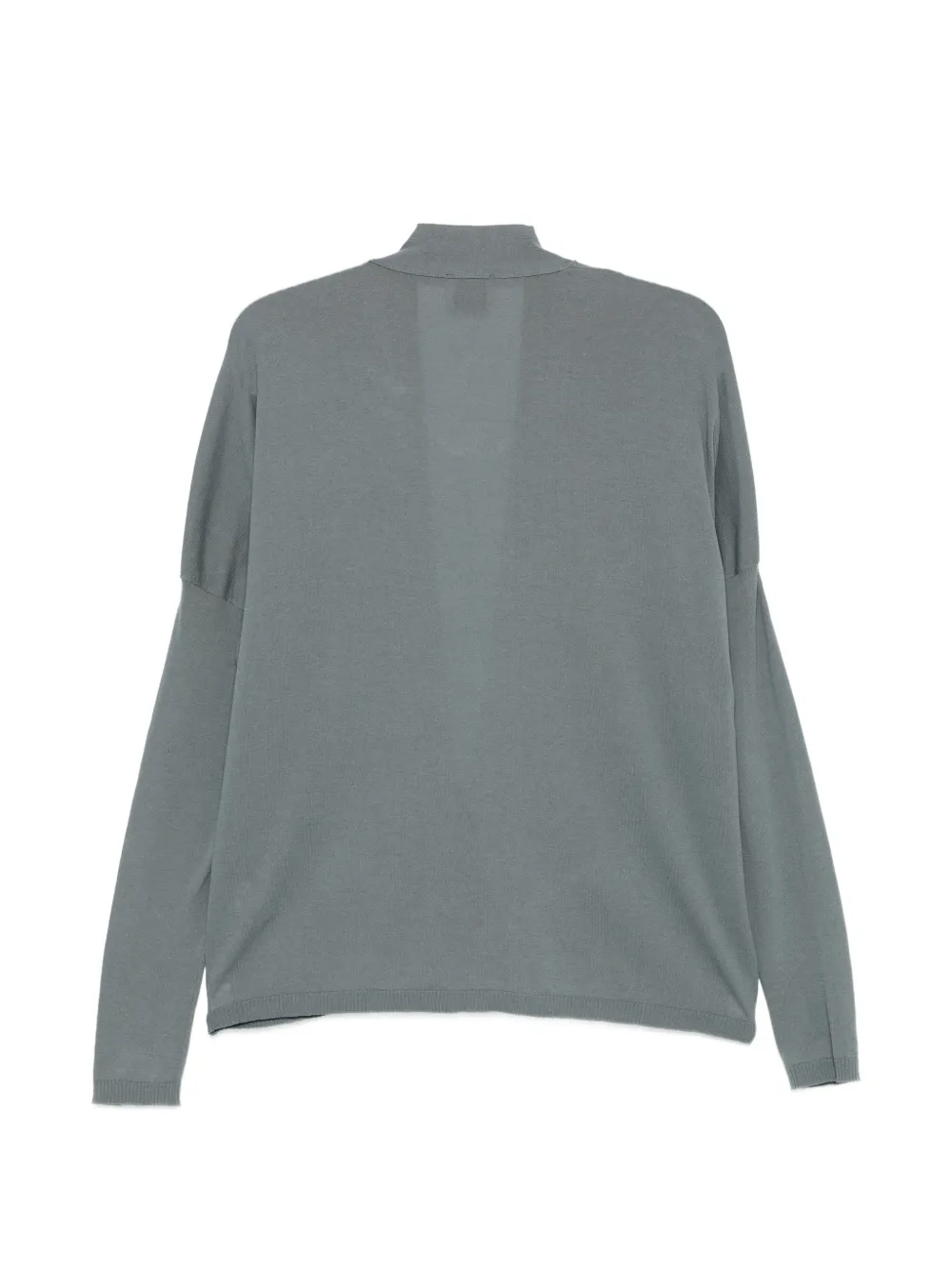 Alysi Vest met V-hals en knoop Grijs