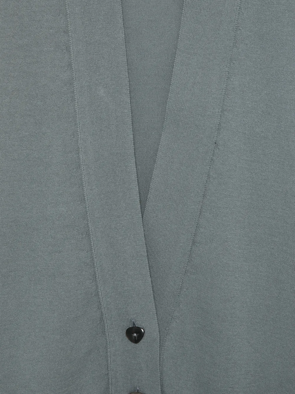 Alysi Vest met V-hals en knoop Grijs