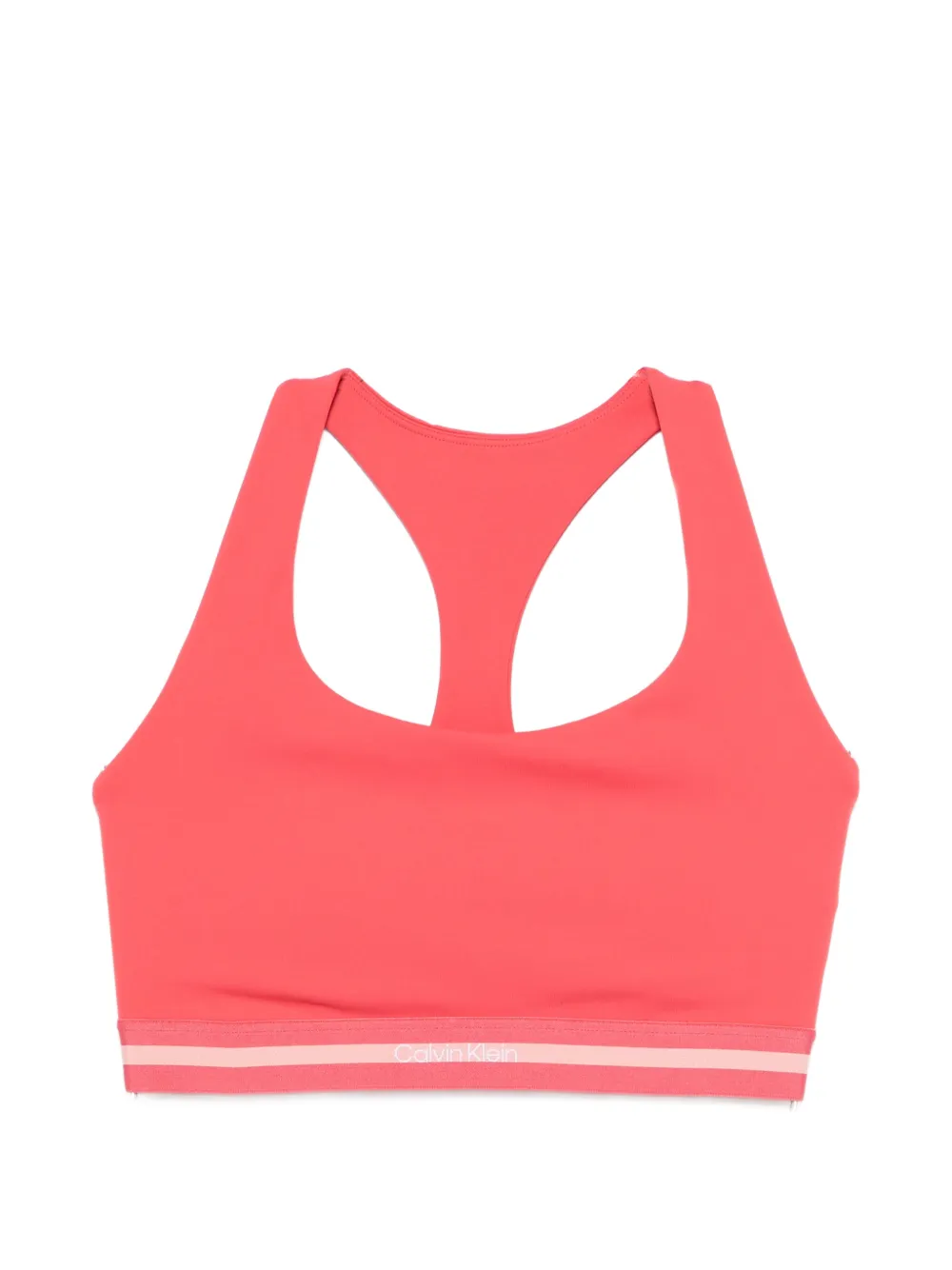 Calvin Klein racerback striped performance top - Rosa