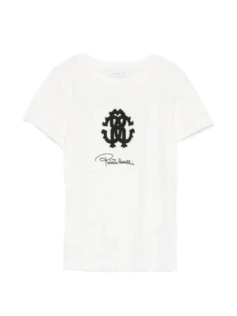 Roberto Cavalli Junior logo-print T-shirt