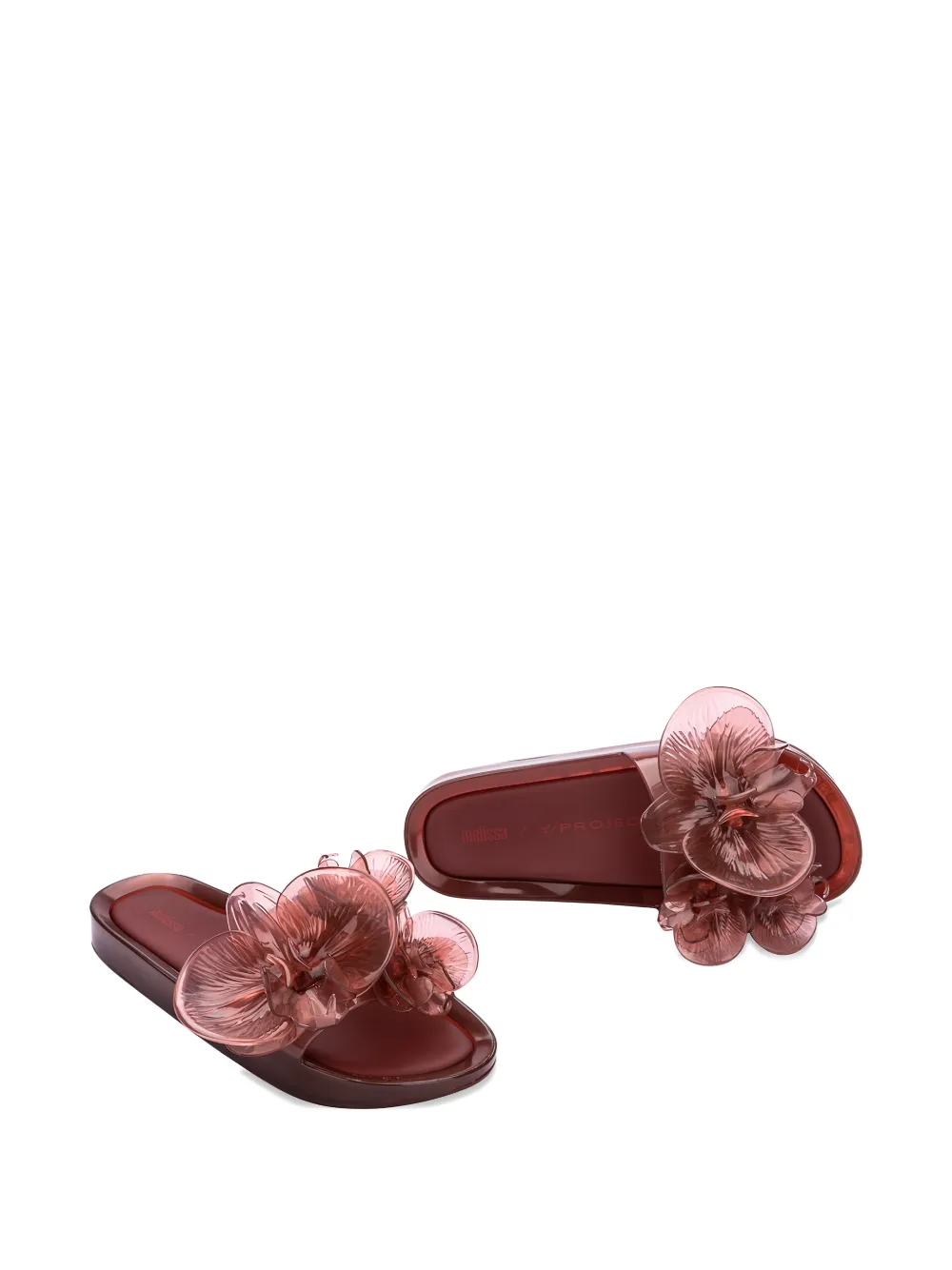 Melissa x Y Project sandalen met bloemdetail Rood