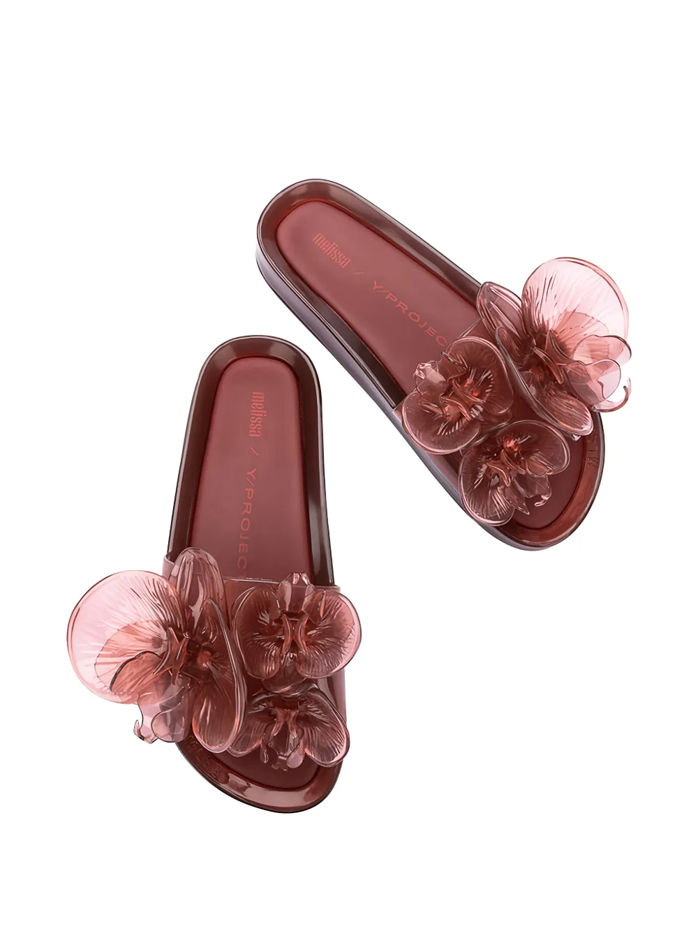 Melissa x Y Project sandalen met bloemdetail Rood