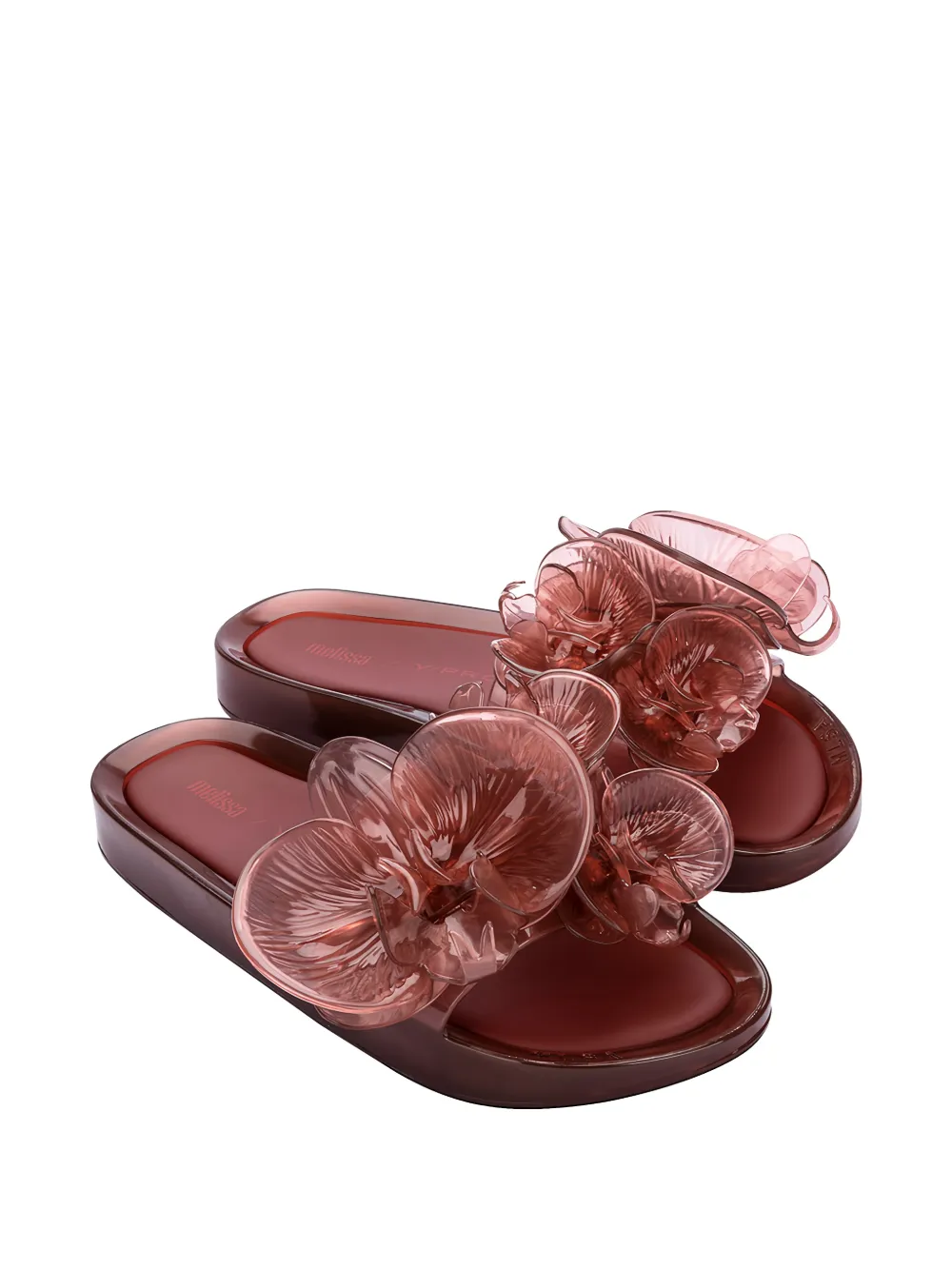 Melissa x Y Project sandalen met bloemdetail Rood