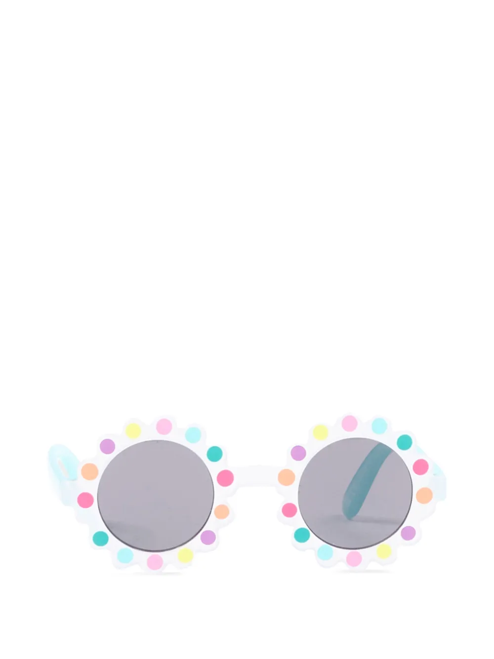 Billieblush polka-dot flower-shape-frame sunglasses - Bianco