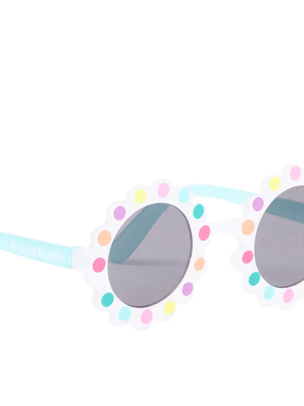Polka-Dot Flower-Shape-Frame Sunglasses