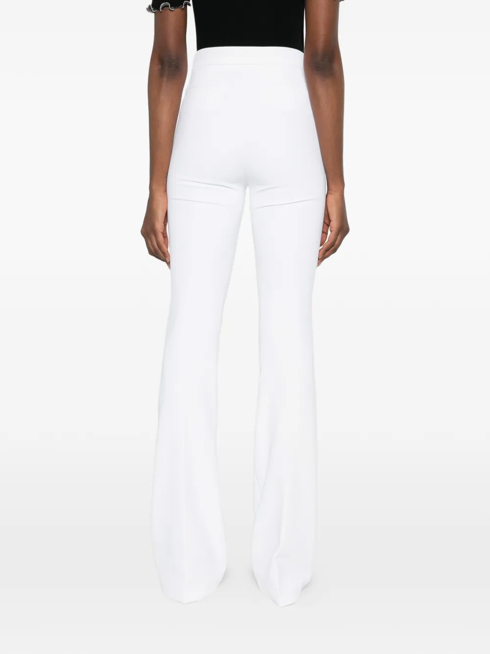 Elisabetta Franchi Flared broek Wit