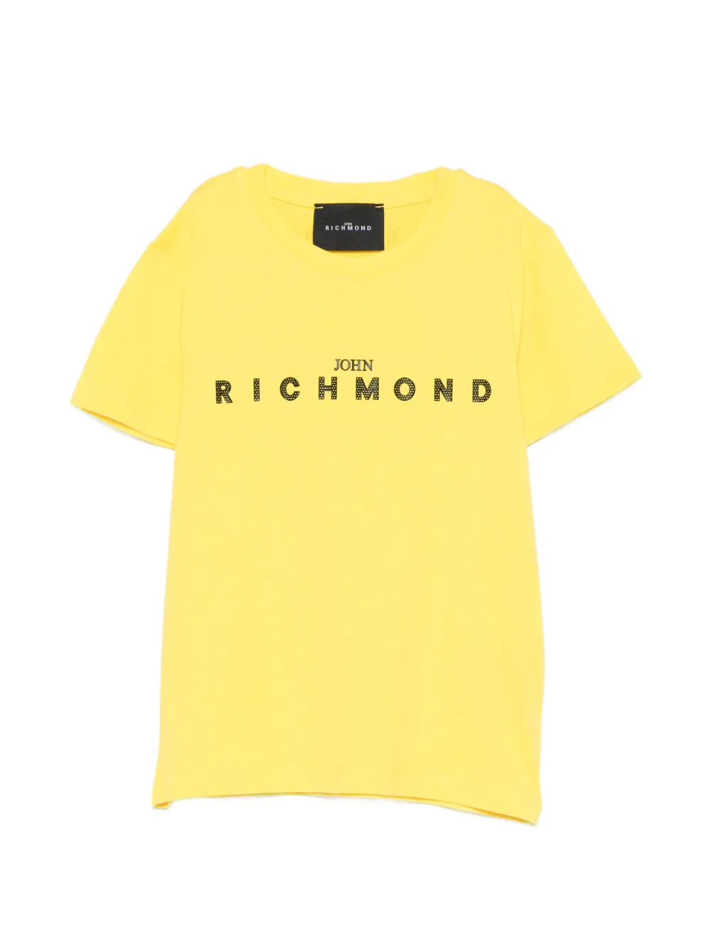 John Richmond Junior logo-detail T-shirt - Giallo