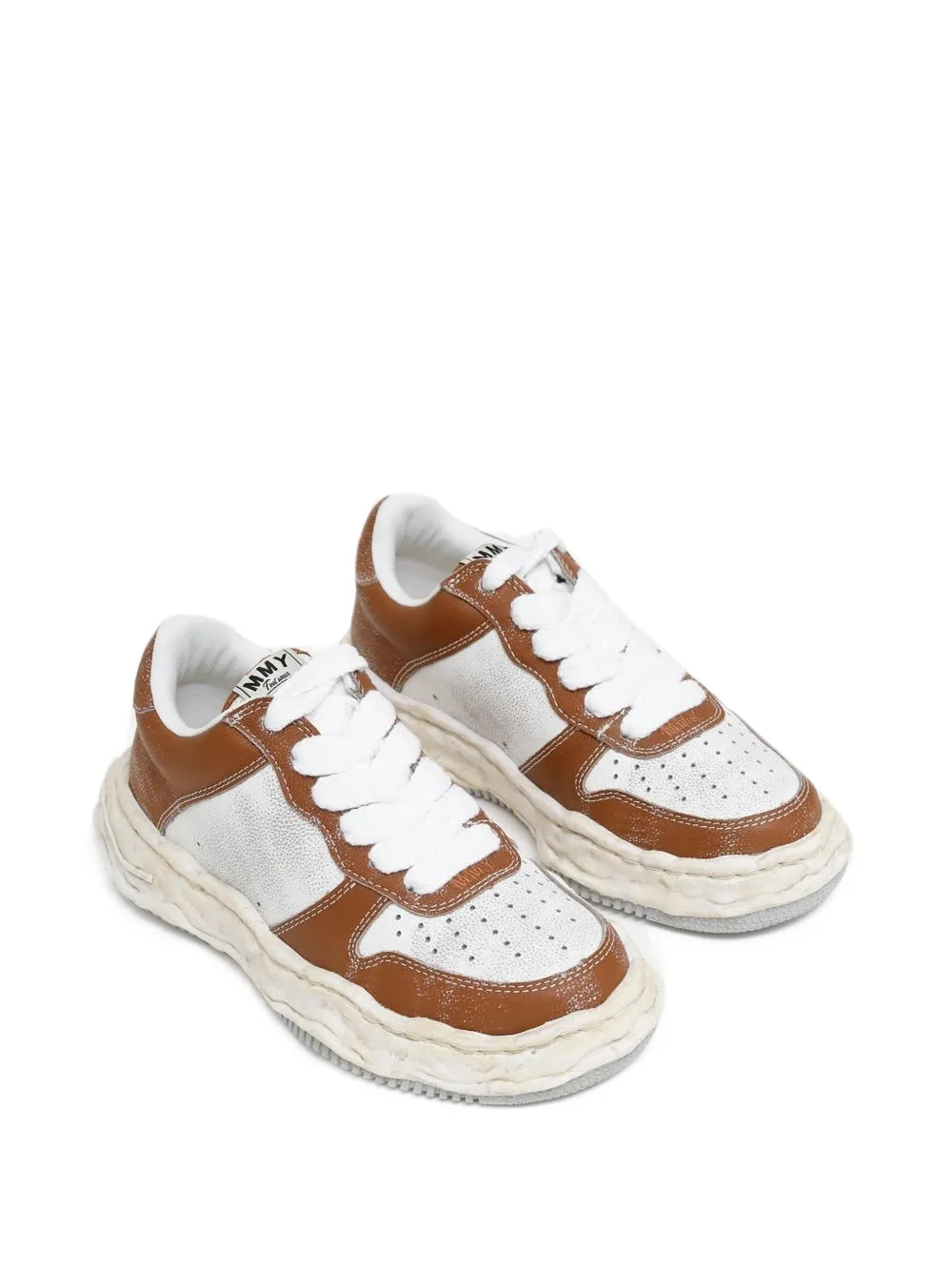 Maison MIHARA YASUHIRO panelled lace-up sneakers Bruin