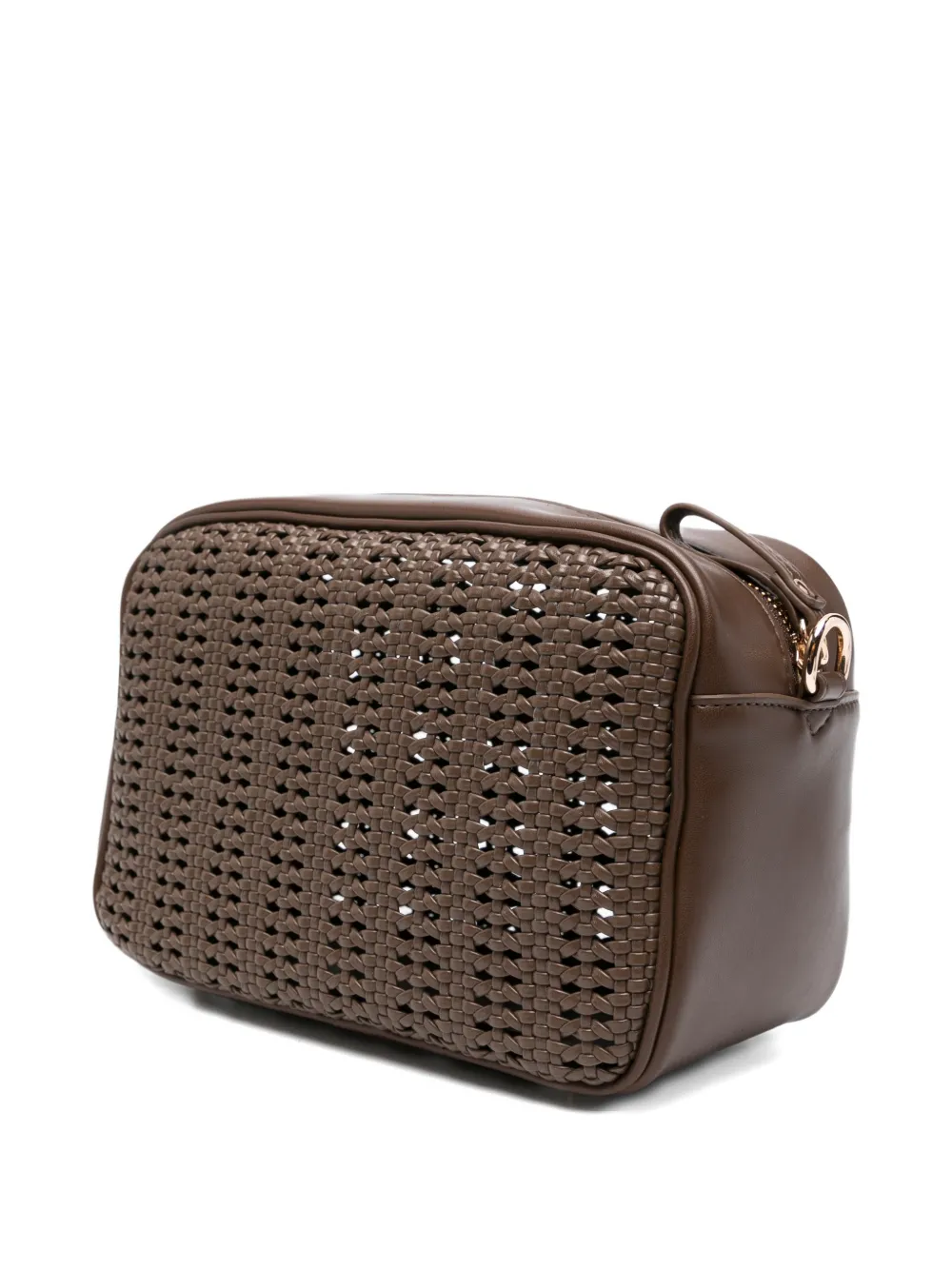  La Carrie Woven Tassel Leather Shoulder Bag - Brown 