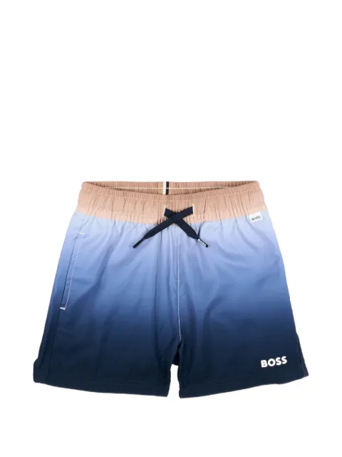 BOSS Kidswear ombre swim shorts