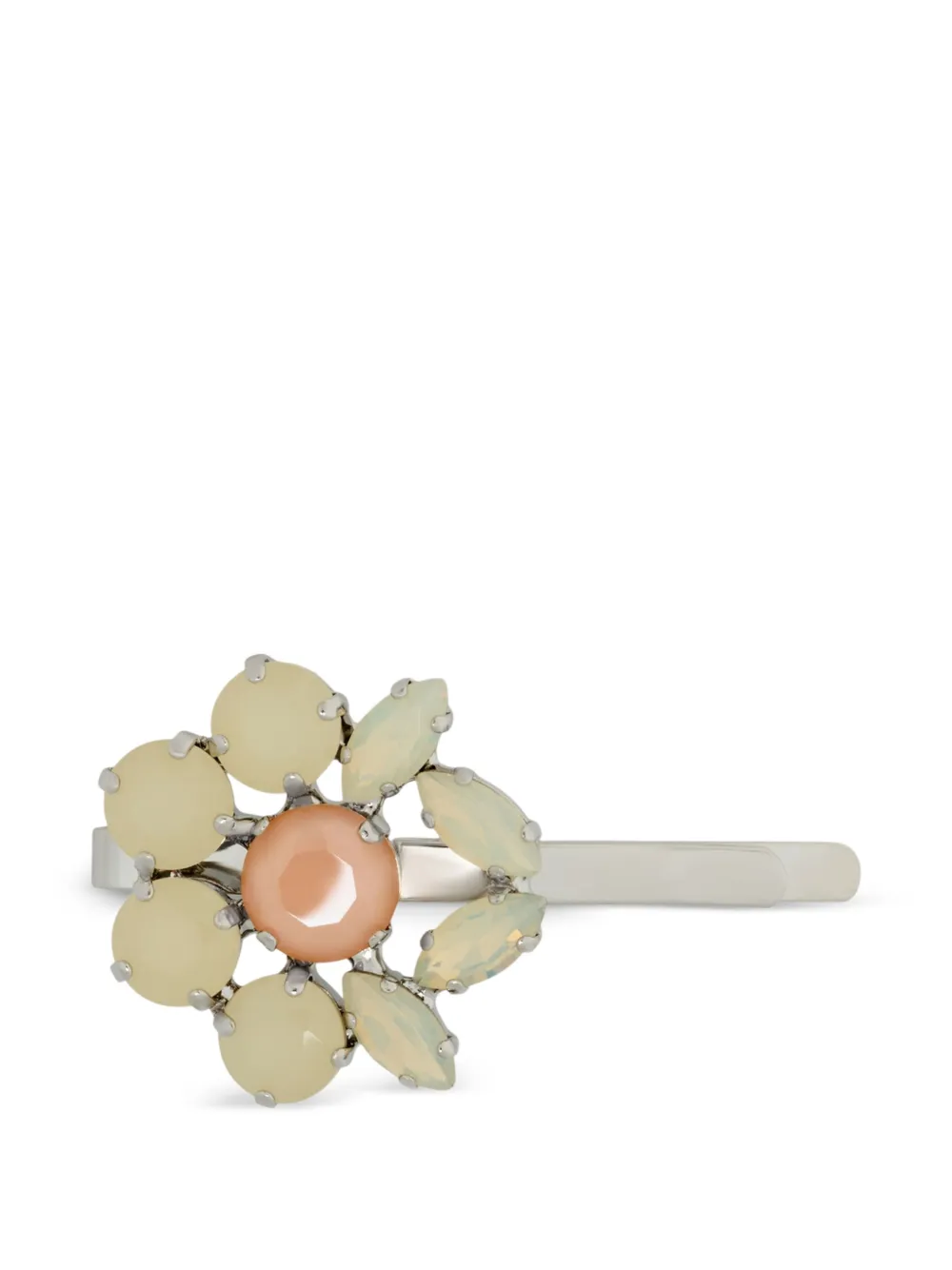 Simone Rocha Heartbloom hair clip - Argento