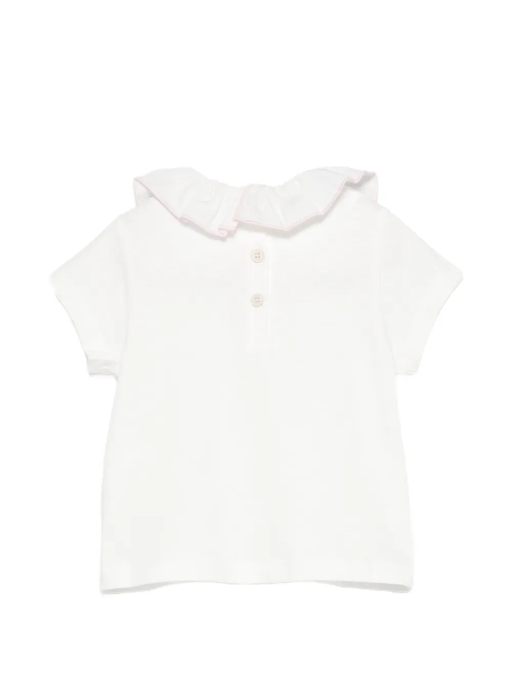  Douuod Kids Ruffled-detail T-shirt - White 