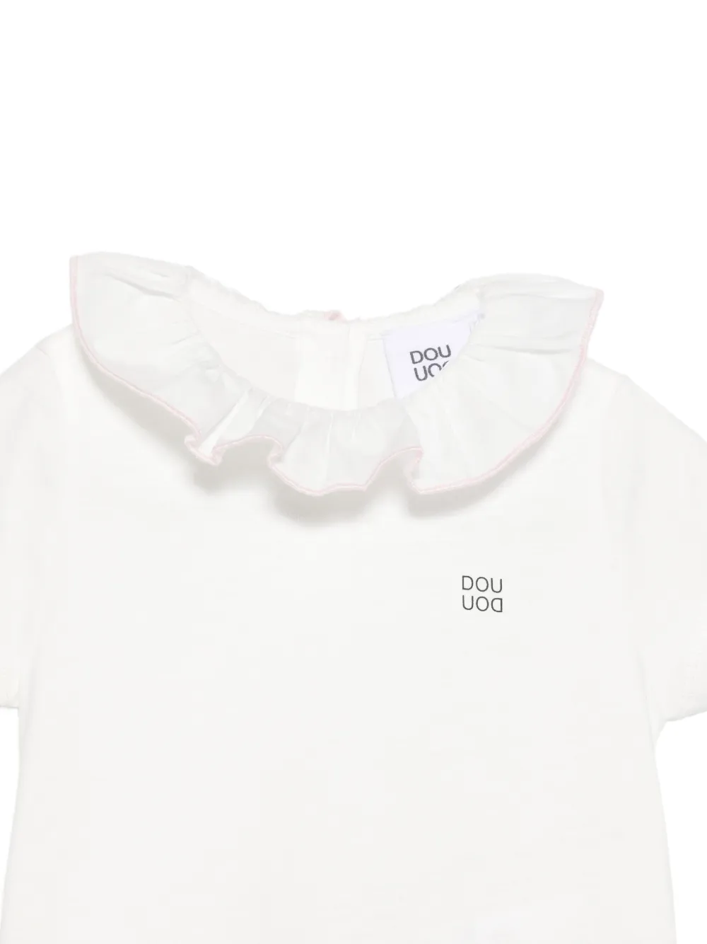  Douuod Kids Ruffled-detail T-shirt - White 
