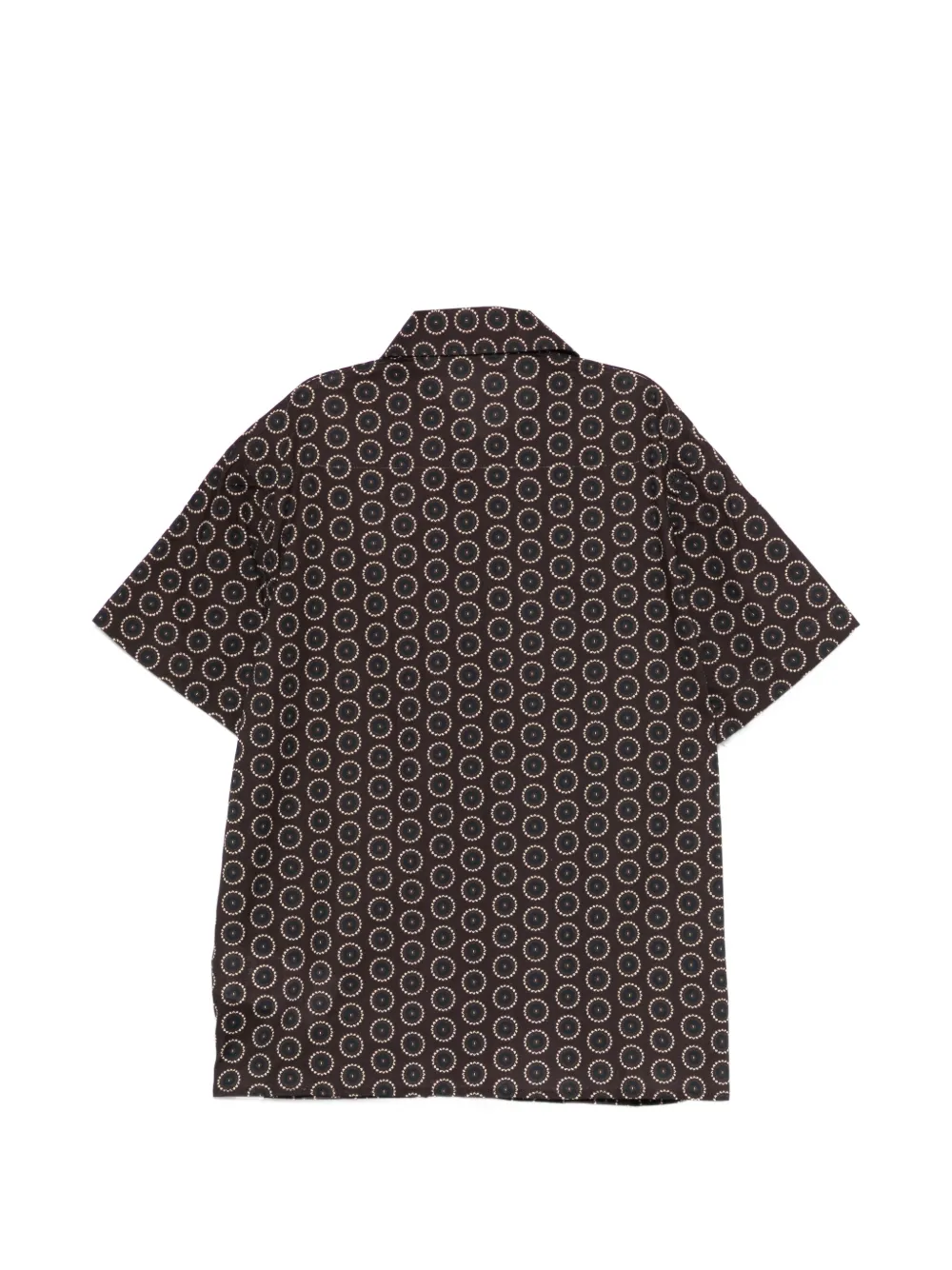 Paolo Pecora Kids Shirt met patroon Bruin