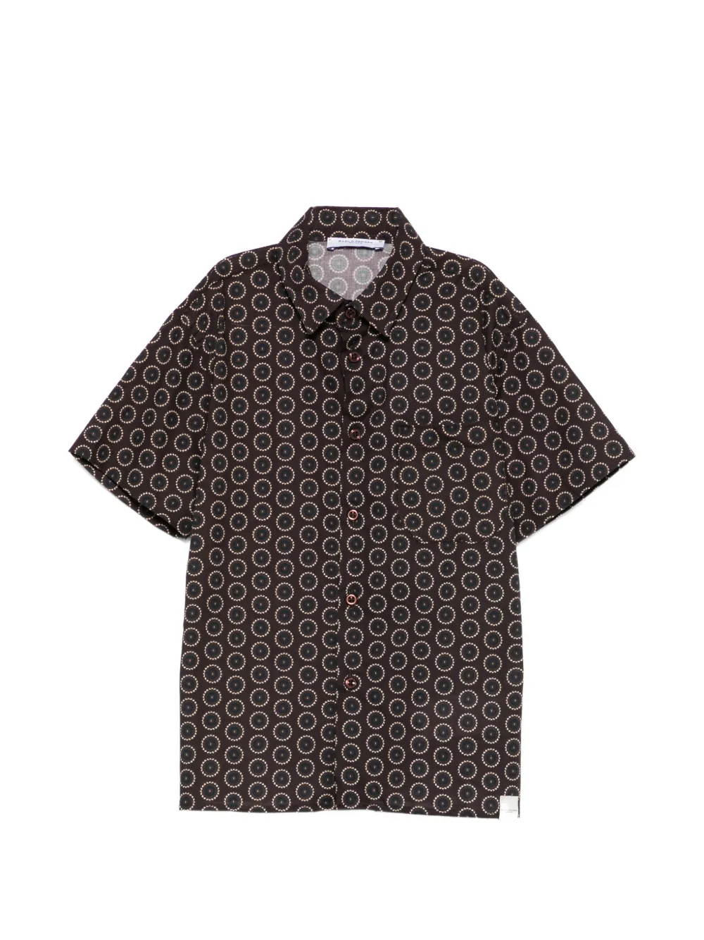 Paolo Pecora Kids patterned shirt - Marrone