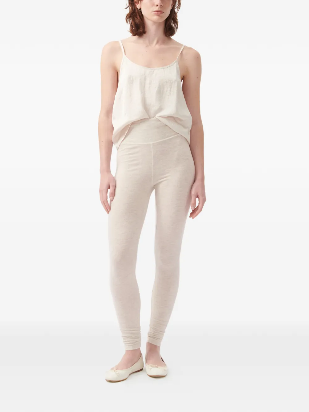 American Vintage Ypawood elastische legging Beige