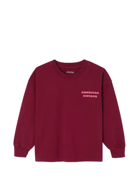 American Vintage Kids Fizvalley logo-detail sweatshirt