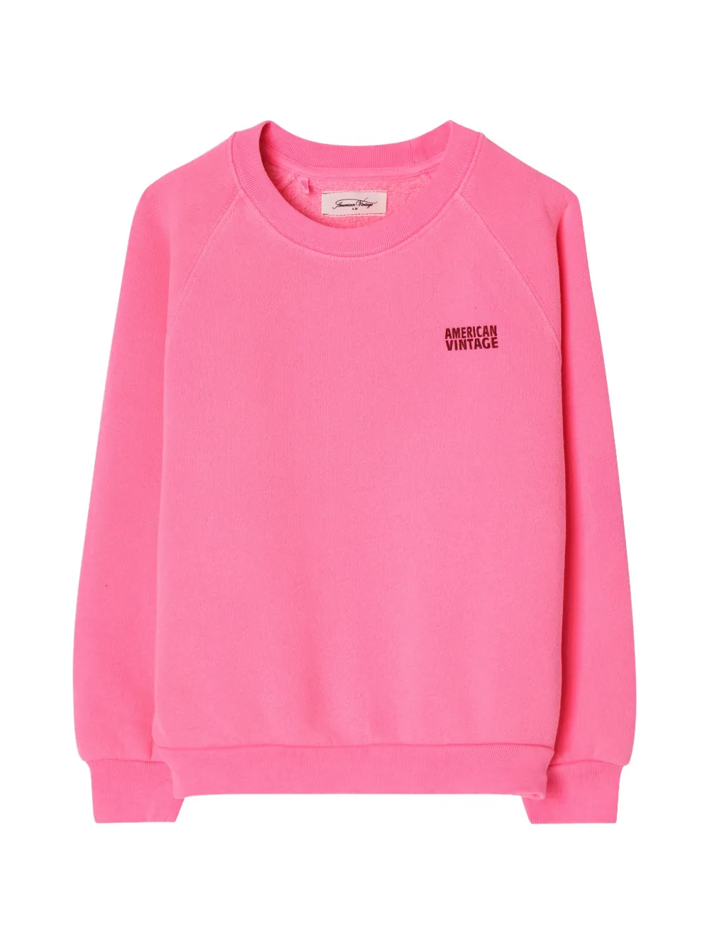 American Vintage Kids Felpa Izubird con maniche raglan - Rosa