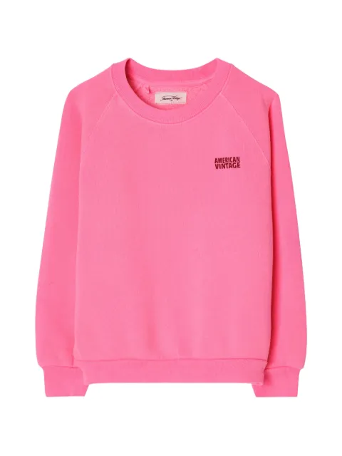 American Vintage Kids Izubird raglan-sleeve logo sweatshirt